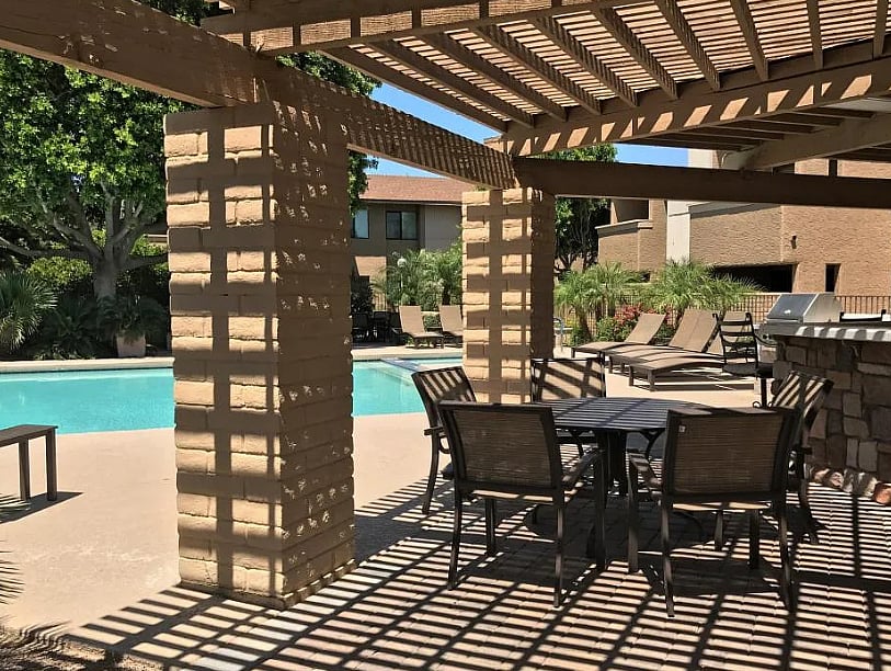 Grill and kitchen area for community use!