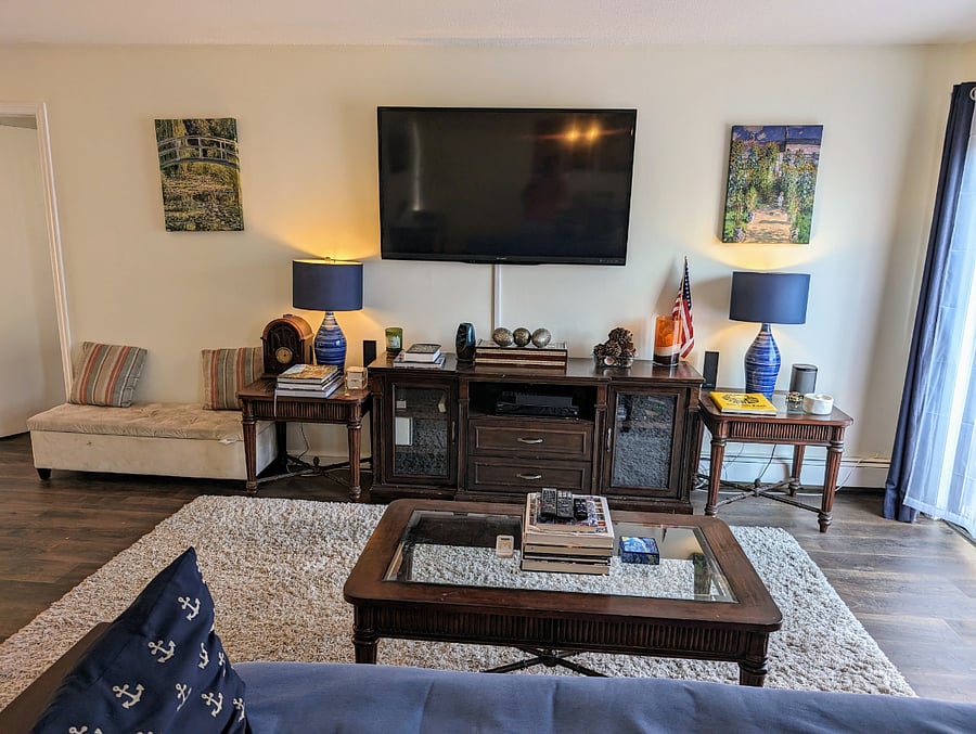 Living room, sofa view (shared space)