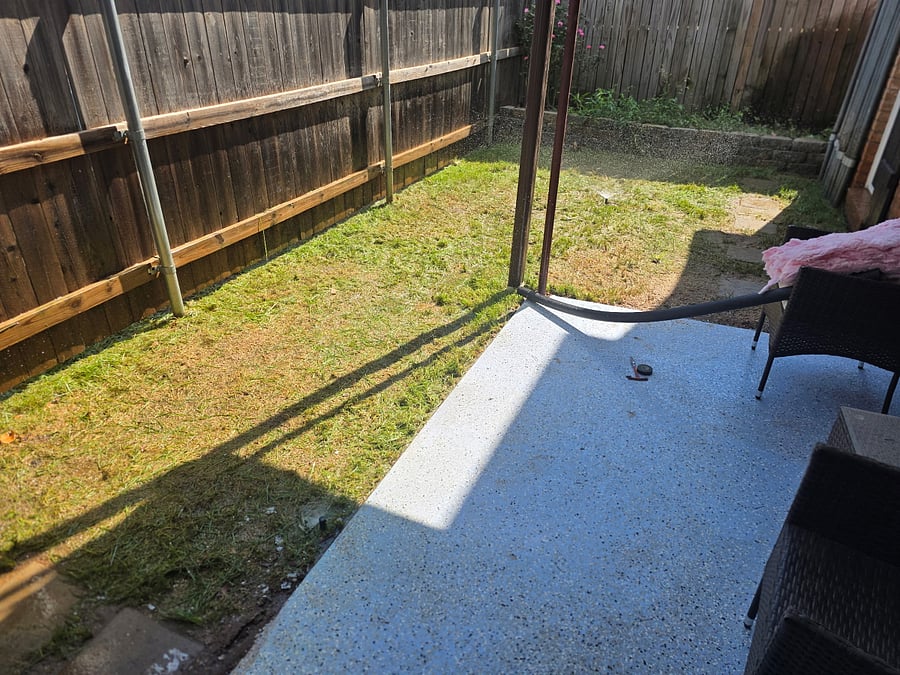 PATIO AND BACKYARD