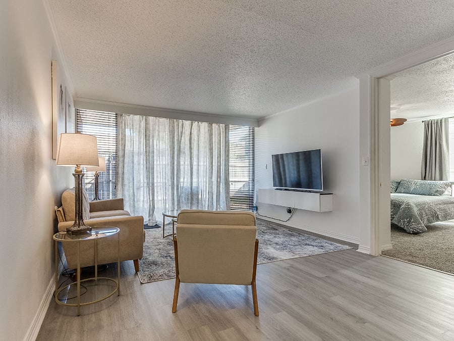 LIVING ROOM AND ENTRY TO SANTA FE SUITE