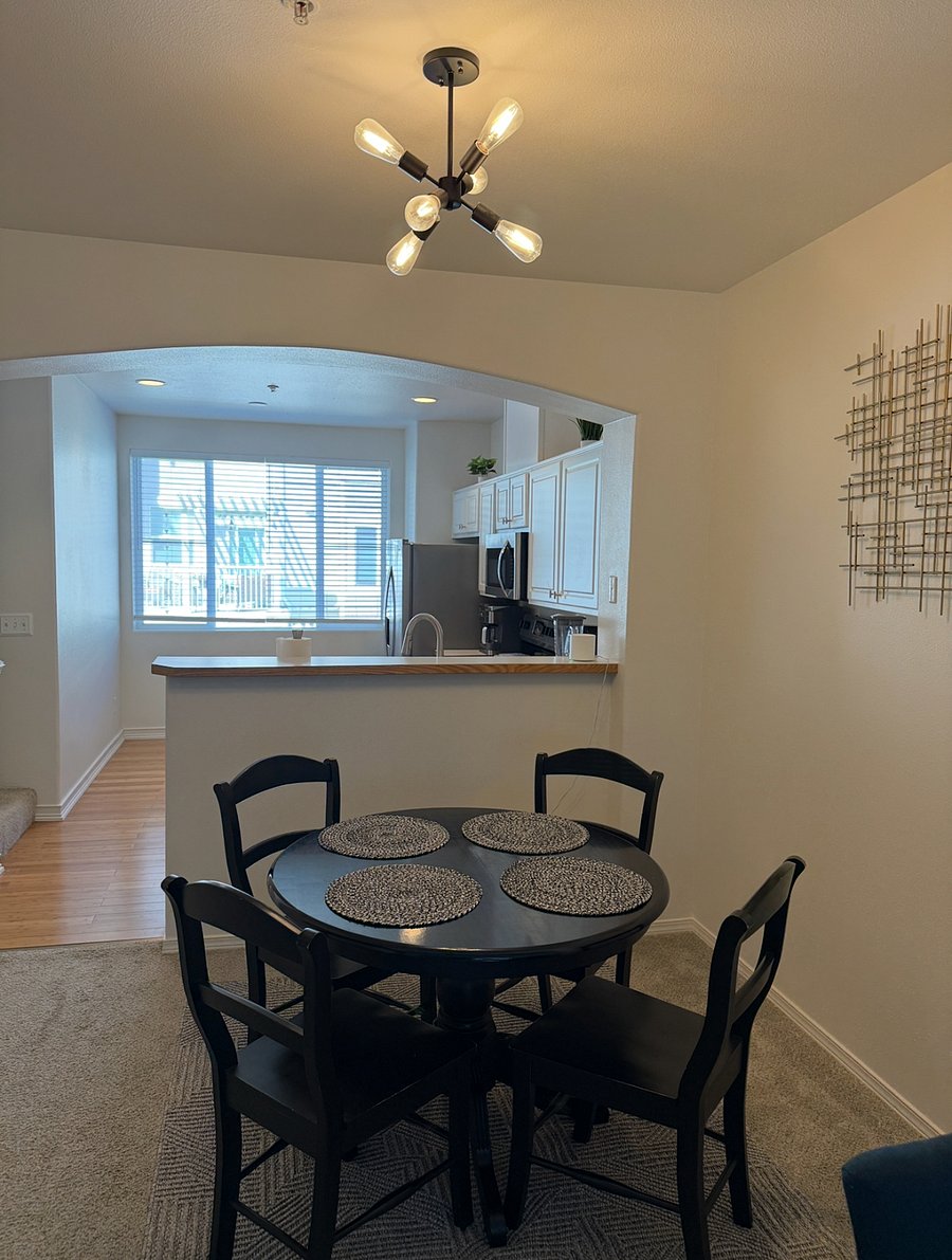 dining area + kitchen