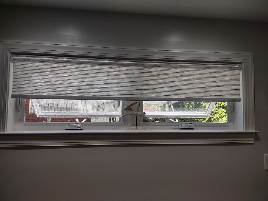 The crank out windows allows to capture breeze. This windows is opposite your closet and is open but completely private.