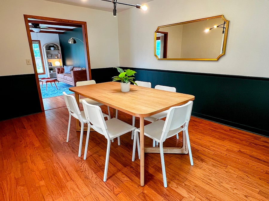The entire main floor of the home was painted from ceiling to baseboard in June 2025.