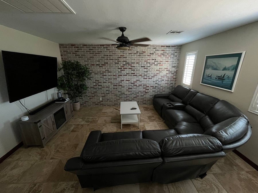 Personal living space near shared kitchen
