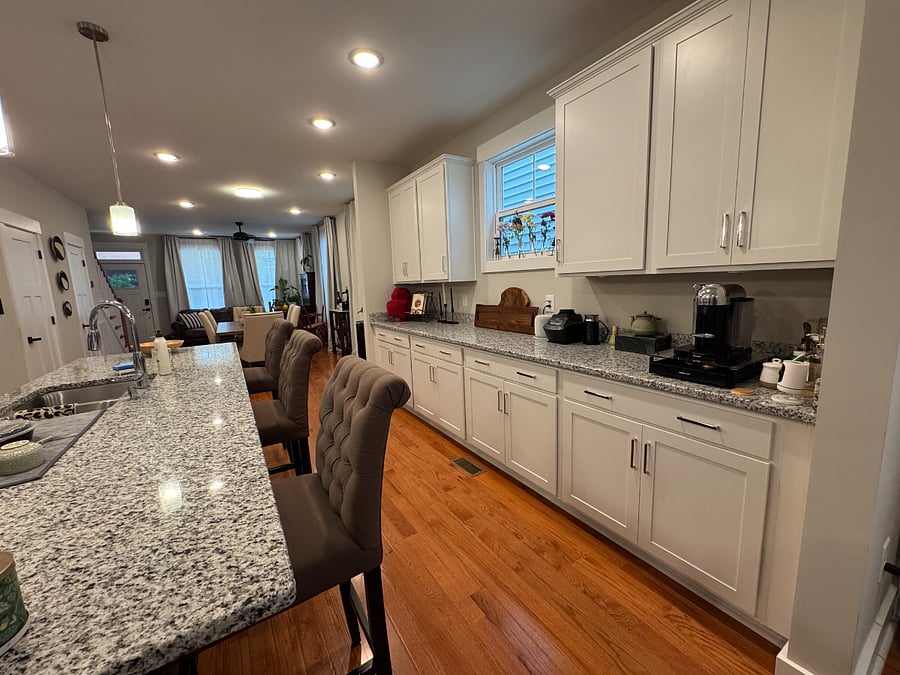 Kitchen with Nespresso coffee machine