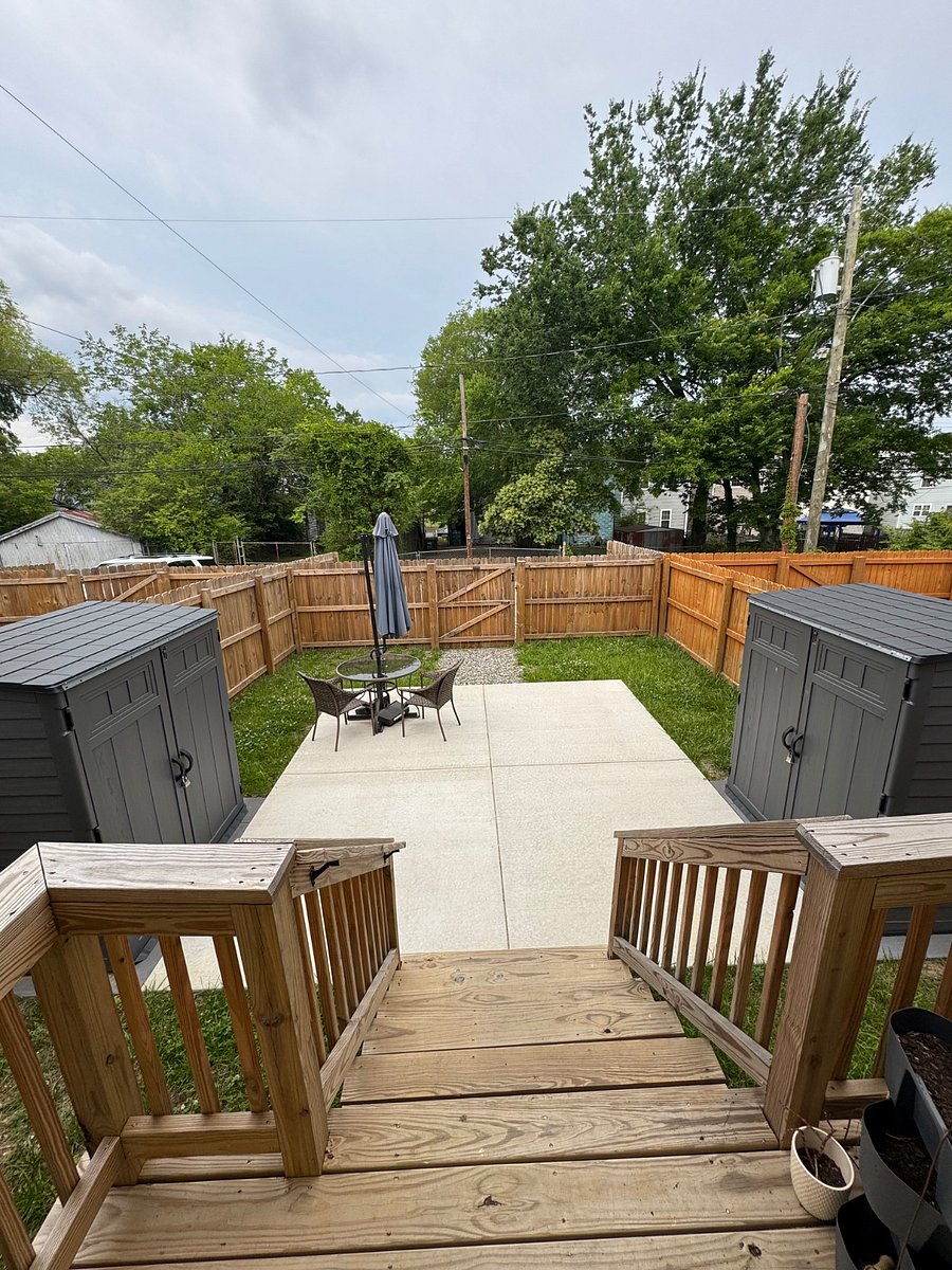 Backyard looking from the house