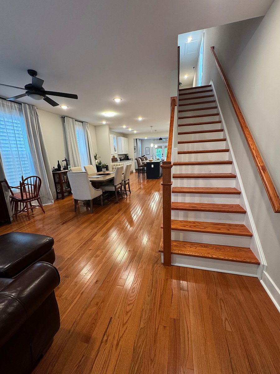 Stairs leading to bedrooms