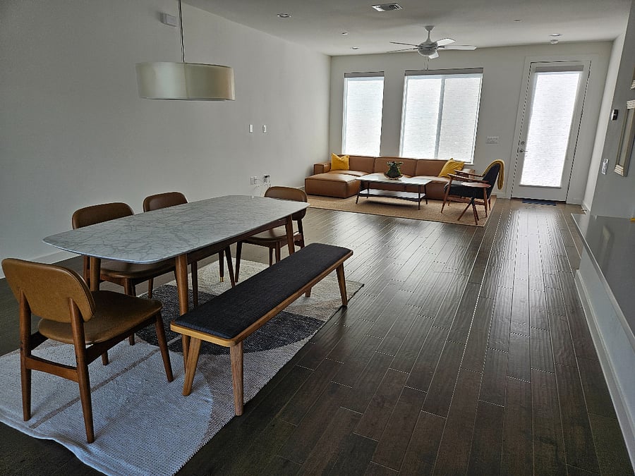 2nd floor living and dining areas