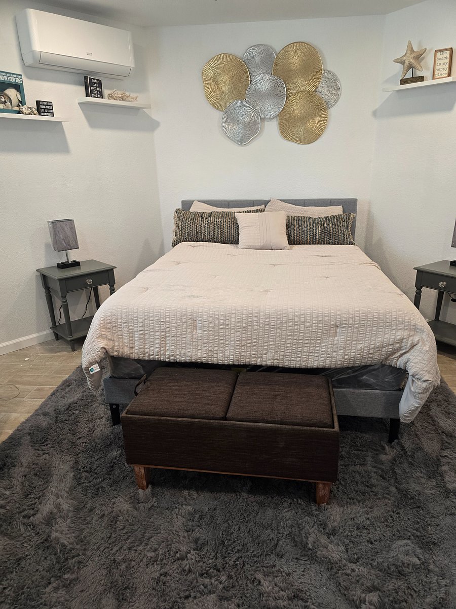 Queen sized bed