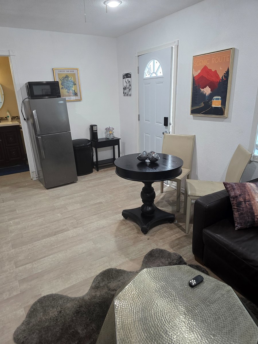 Kick back in a cozy, stylish space that has everything you need to feel right at home.