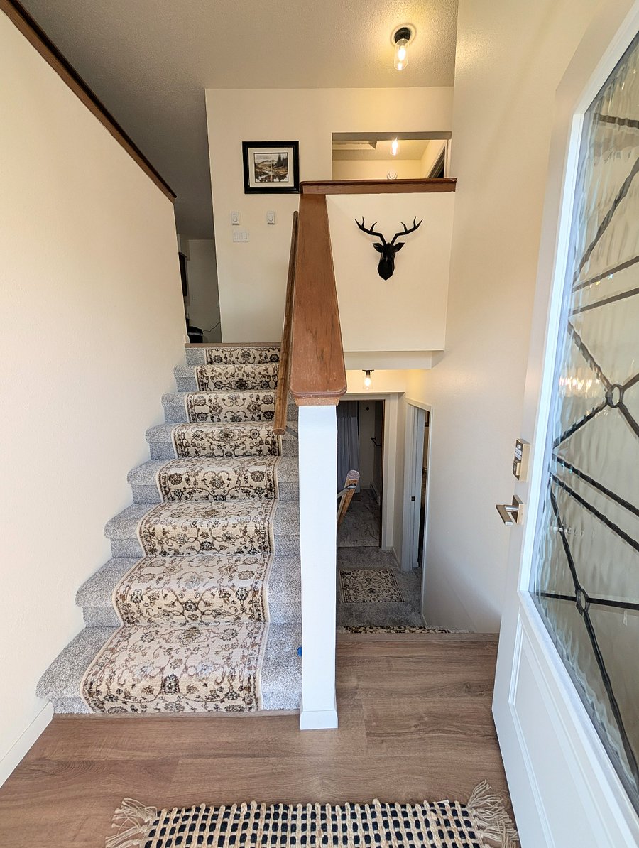 Entry of split-level home.