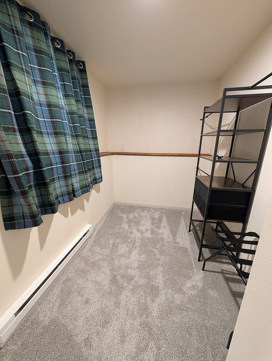 Walk-in closet.
