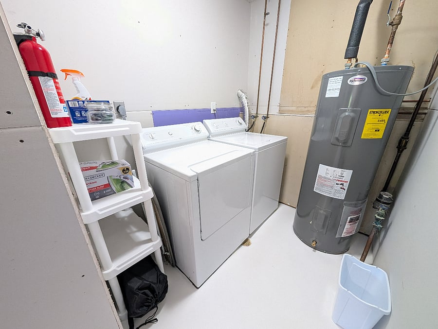 Laundry located in basement.
