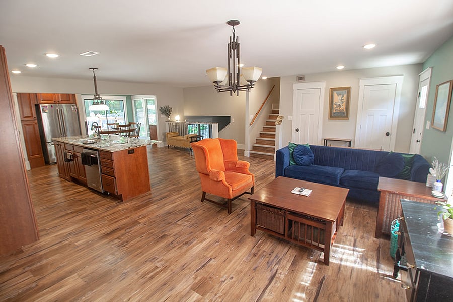 LVP flooring is clean and elegant