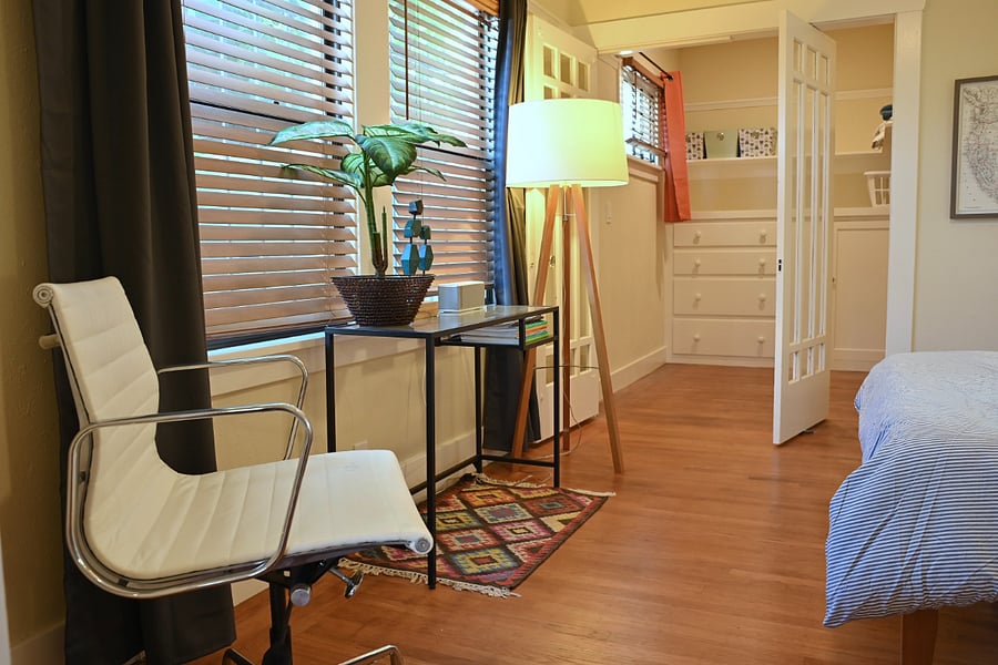 bedroom, second walk-in closet with built in dresser