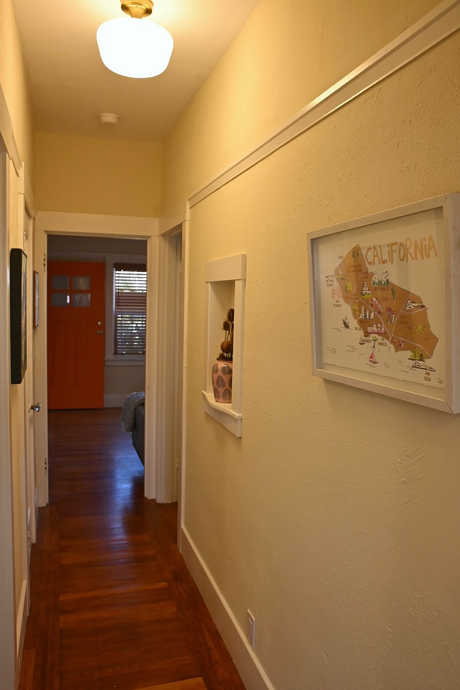 hall, facing LR and front door