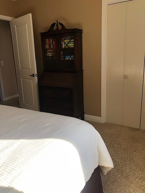 Vintage desk with storage