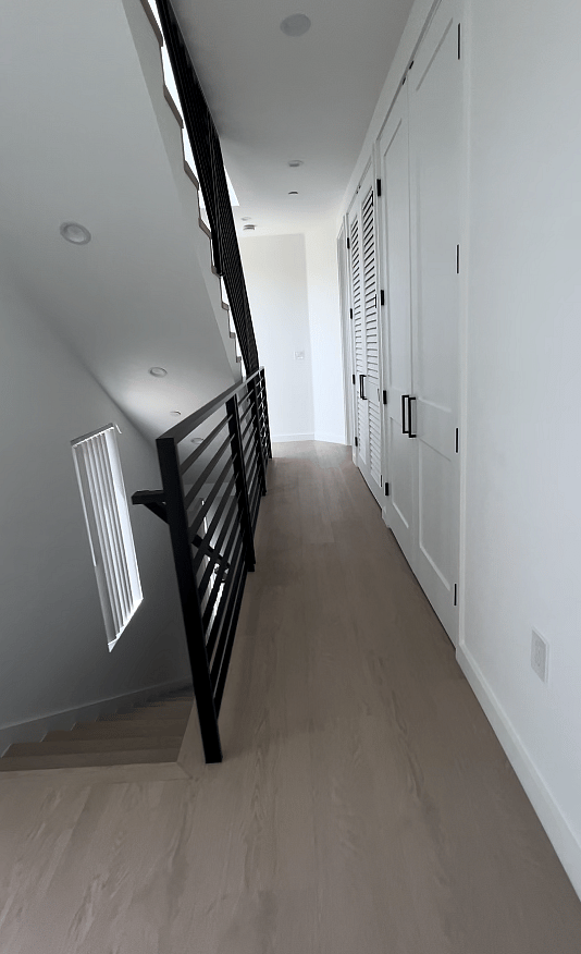 Washer/Dryer location in unit inside hallway closet next to bedrooms