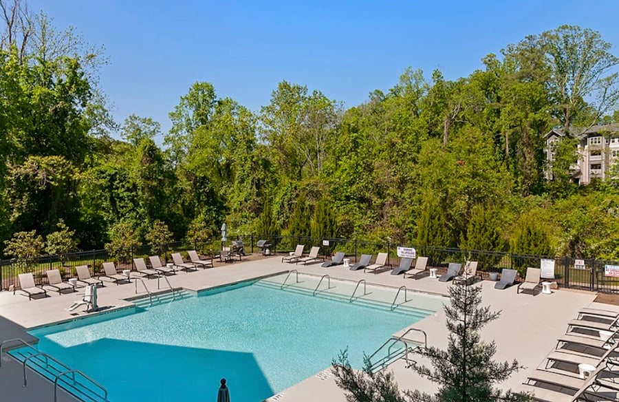 Beautiful outdoor pool with grill!
