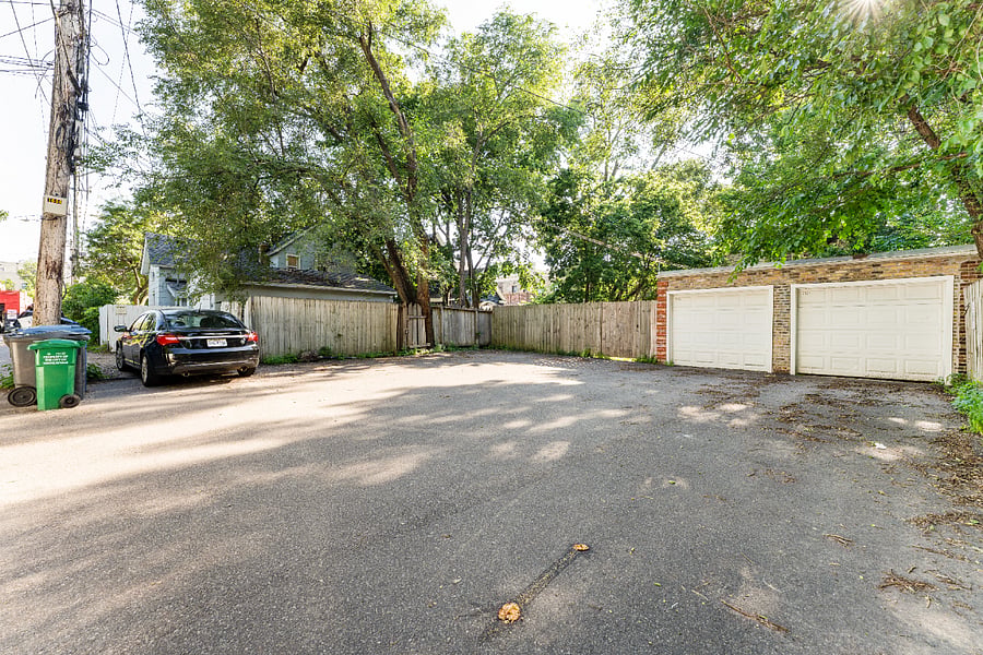 Garage (small) plus 2 off-street parking places for your unit.