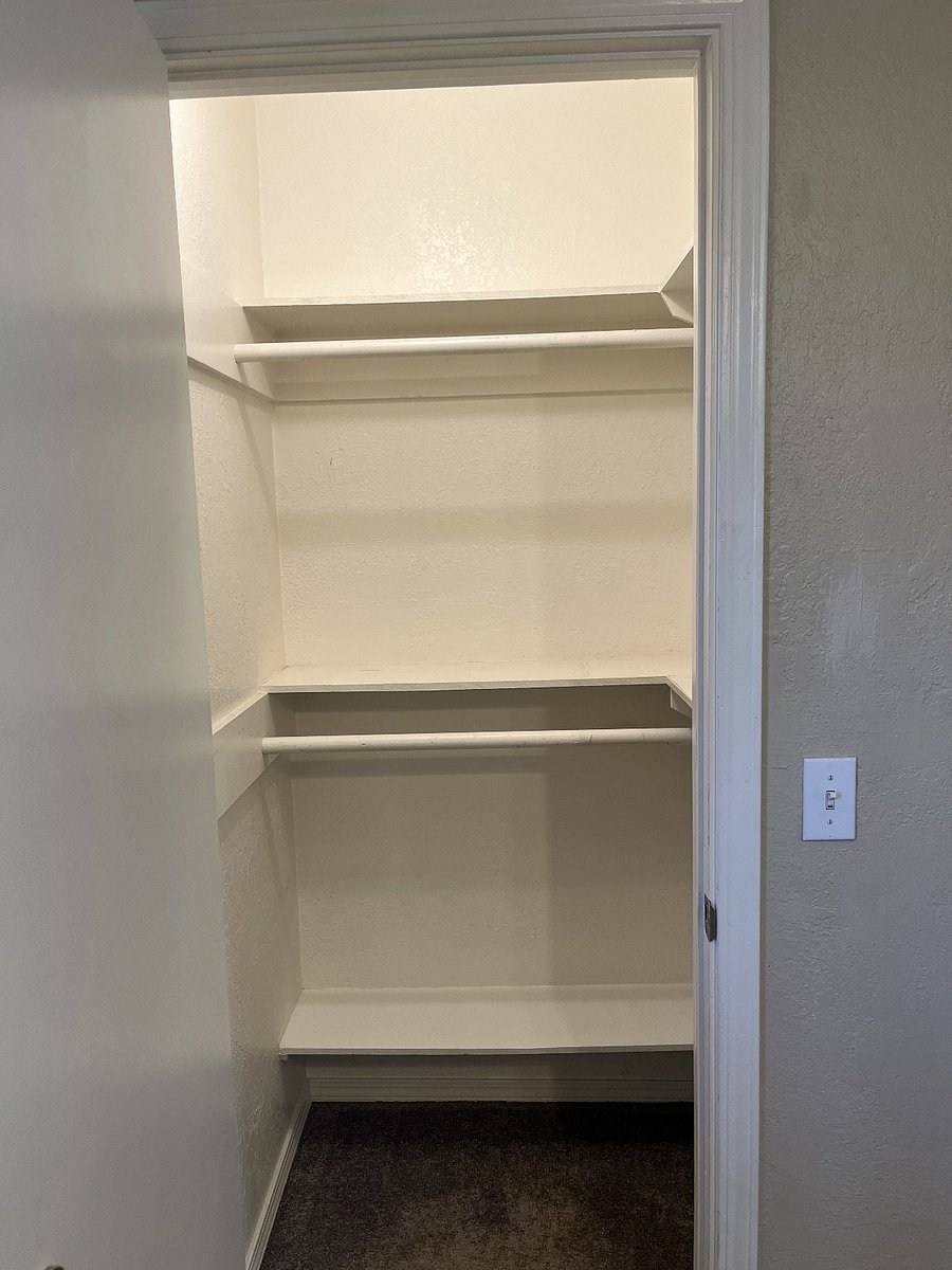 Oversized walk-in master closet