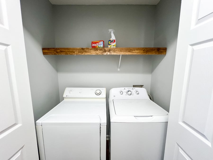 Shared Laundry Closet Hallway