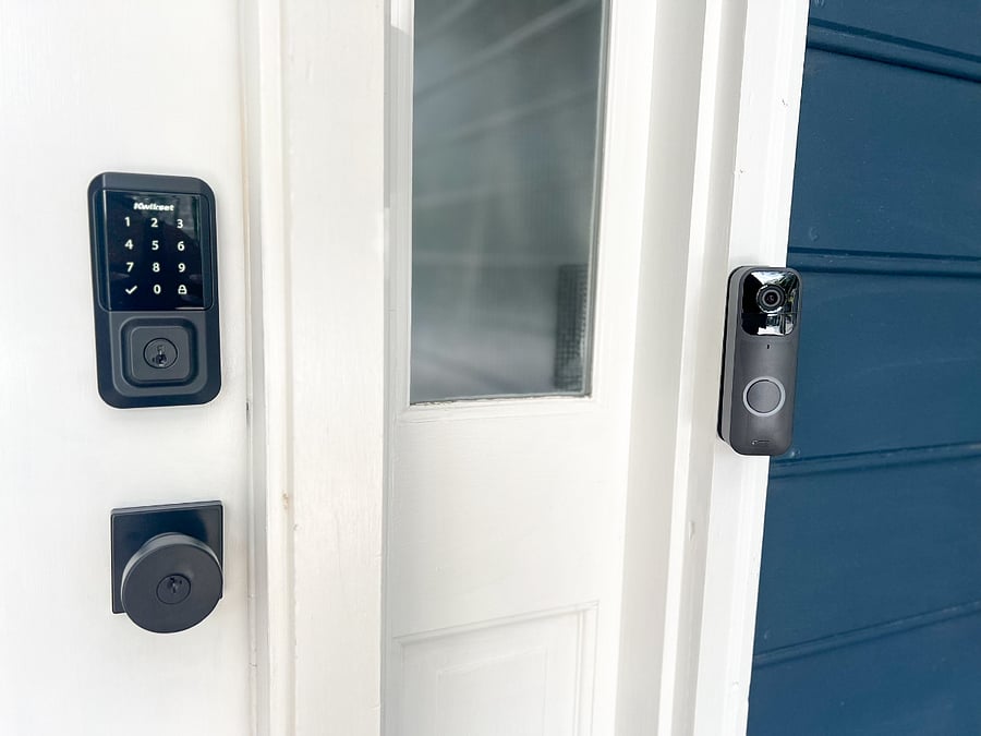 Smart Lock Door and Blink Doorbell