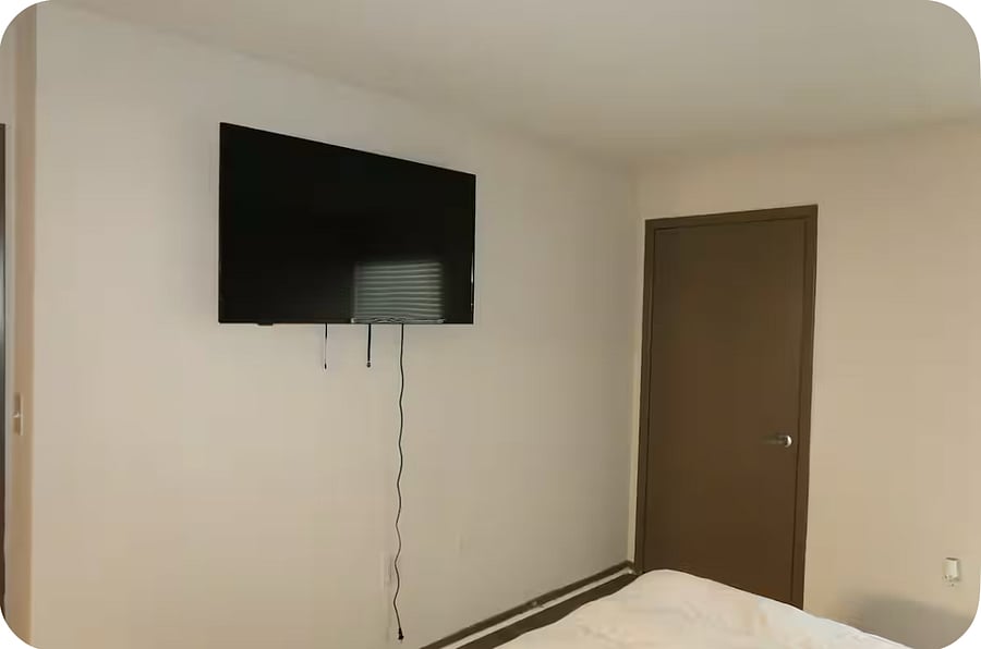55 TV in Bedroom 