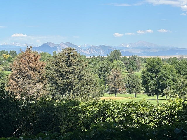 Great views of Longs Peak and the Front Range