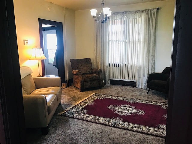 Living room from dining room
