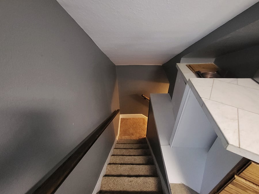 Stairway up to apartment