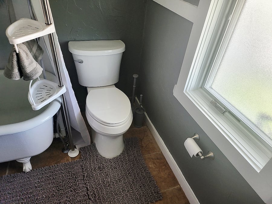 Bathroom Kohler Elongated comfort height toilet