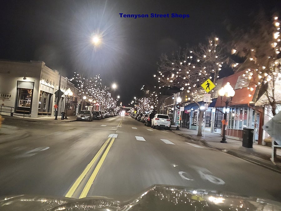 Tennyson Street at Night