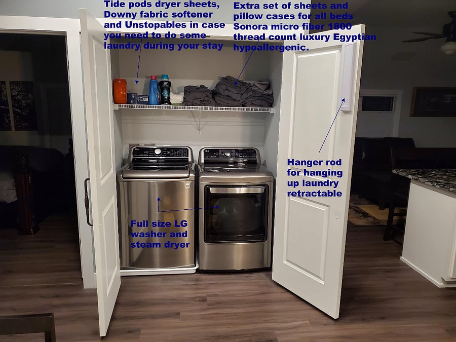 Full Size LG washer and Steam Dryer