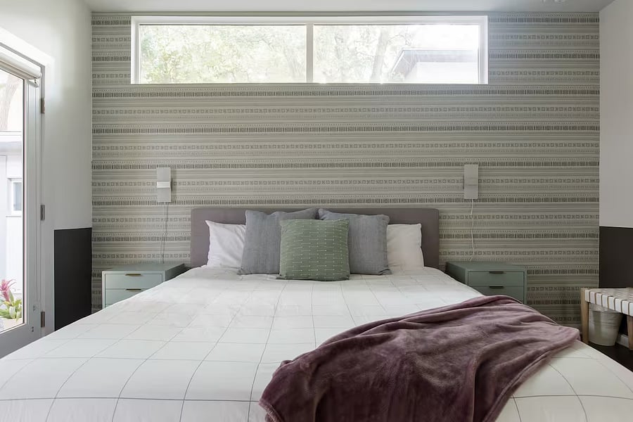 Bedroom 1 | master bedroom (first floor): Winkbed king-sized luxury mattress with Brooklinen bedding