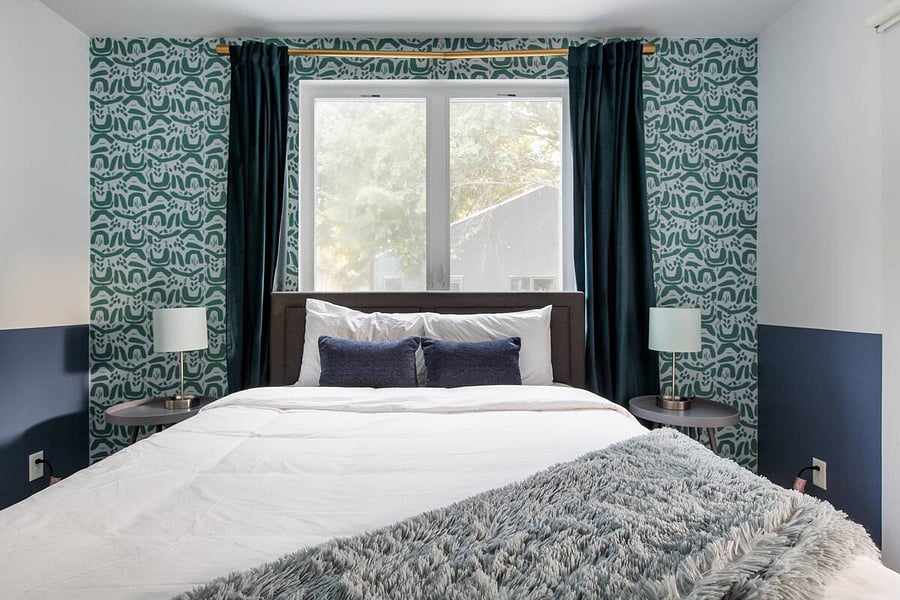 Bedroom 2 | Paris bedroom (second floor): Casper queen-sized hybrid luxury mattress with Brooklinen bedding