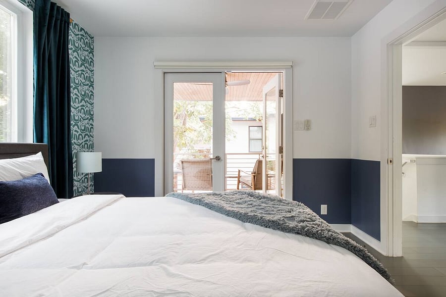 Bedroom 2 | Paris bedroom (second floor): has its own private balcony with seating for two