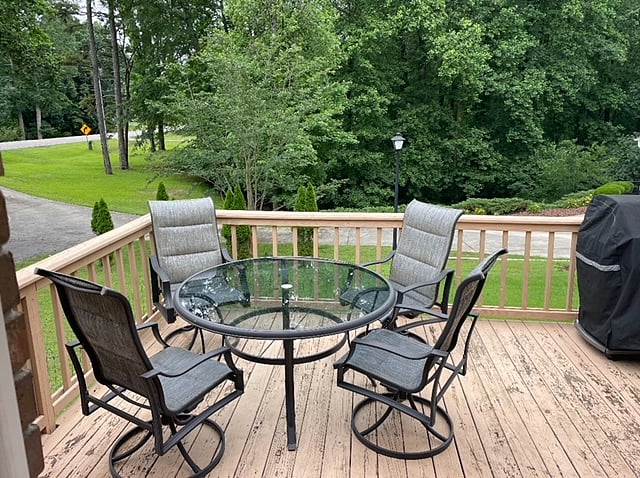 Outdoor patio & Propane gas grill