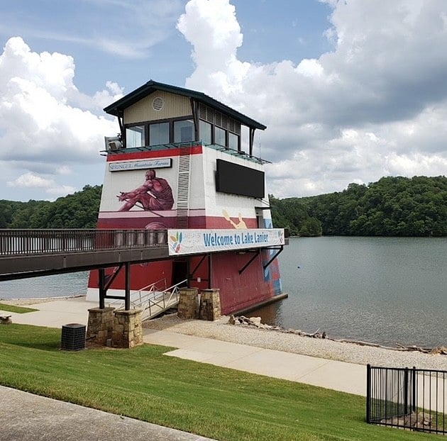 Lake Lanier Olympic Park- home of the Home of the 1996 Centennial Olympics for rowing & canoe/kayak.