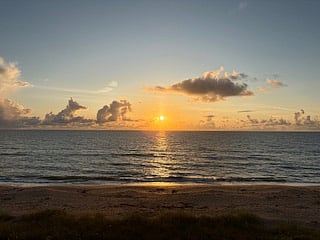 Sunrise from unit balcony