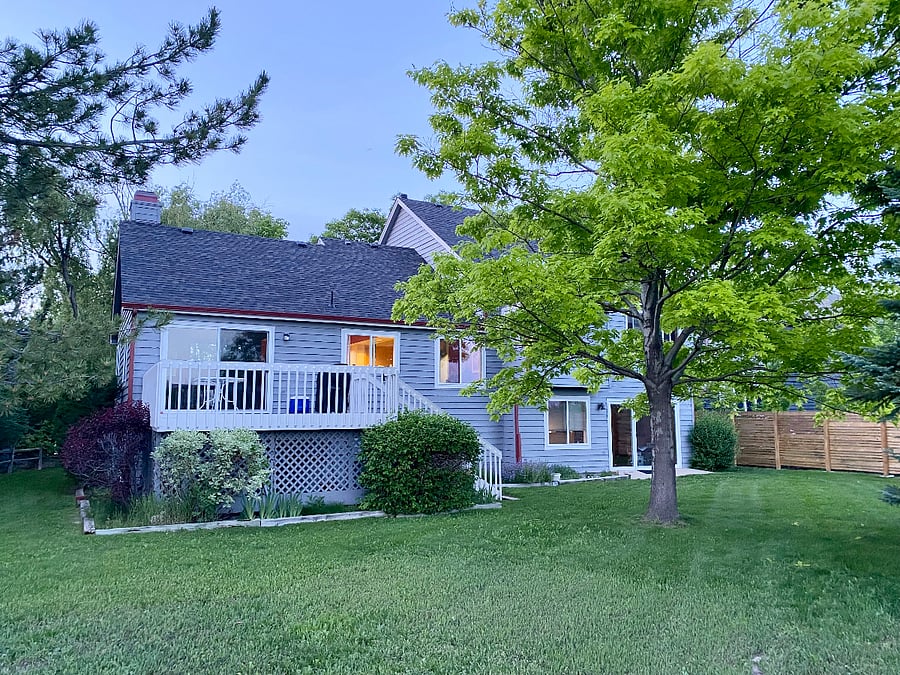 Back of the house from backyard fence