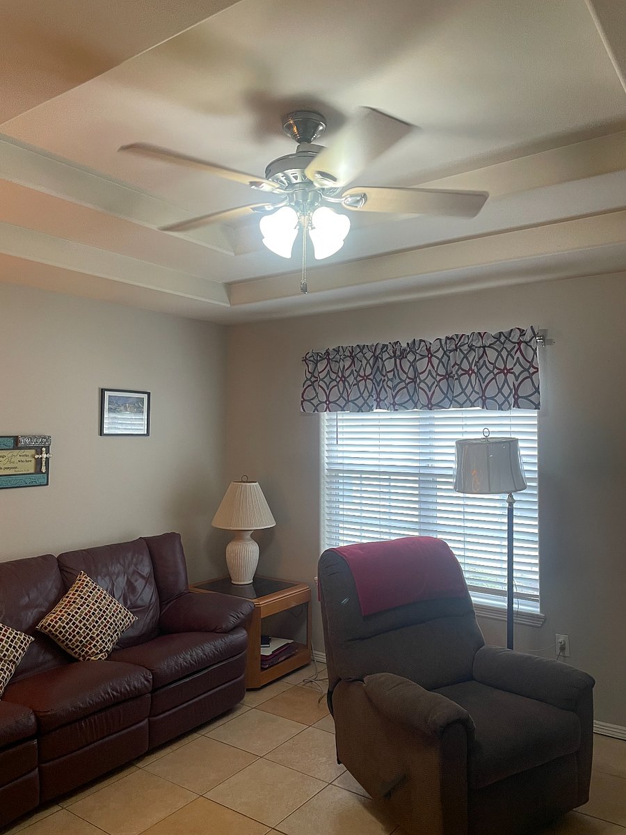 Additional picture of living room to show space and furniture.