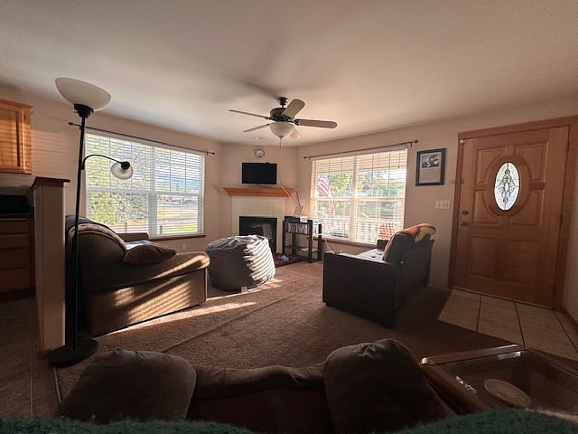 Living room 1: feel free to kick back and lounge. this area is quite to help destress/decompress from a hard day's of work.