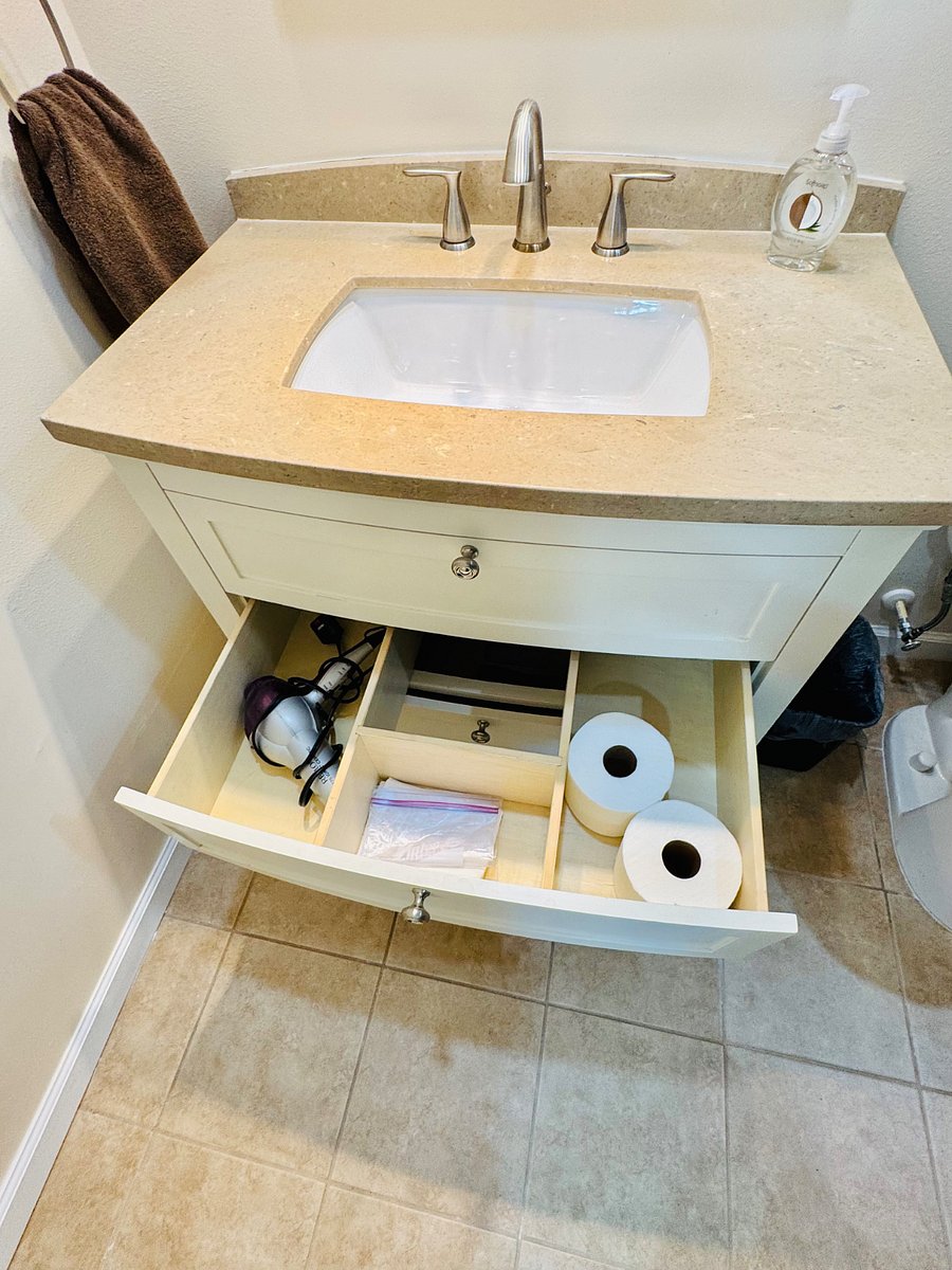 Bathroom vanity + storage