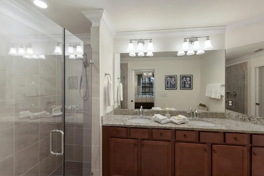 Master Bath - includes both a his and her walk in closet adjacent to Master Bed.