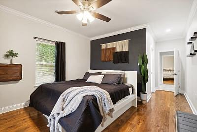Primary Bedroom with walk in closet and en-suite bath