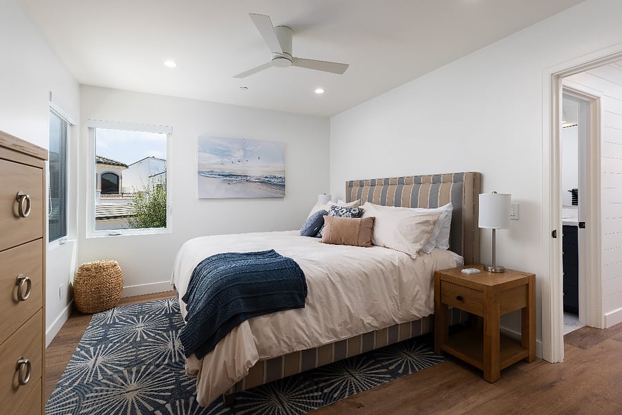 Cal King bed in primary suite