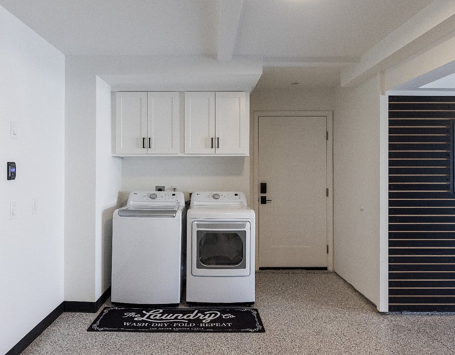 Washer/dryer for your personal use. Detergent is provided.