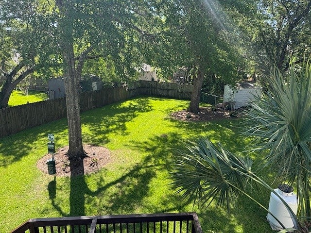 Large fenced in back yard !