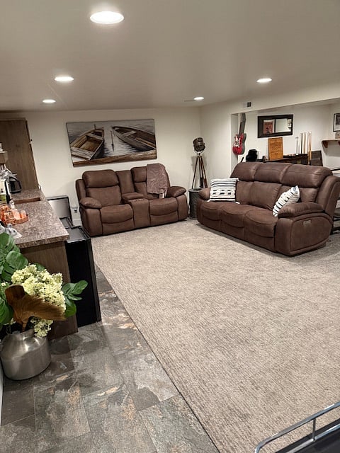 Basement family room